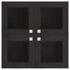 Romano Wall Mounted Glass Display Cabinet in Antique Ebony Colour