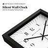 Classic Numerals Square Wooden Wall Clock