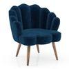 Korine Accent Chair in Blue Velvet Colour