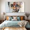 The Castle Decor Woman Abstract Wall Painting Wooden Framed 27x48 Inch (Style 2)