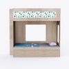 Caravan Trundle Bunk Bed In Oak Colour