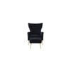 Danney Solid Wood Accent Chair in Black Colour