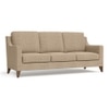 Abbey 3 Seater Fabric Sofa In Sandshell Beige Colour