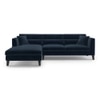 Lewis Sectional Sofa (Colour : Indigo Blue, Cushion : Hard, Seater : Left Aligned 3 Seater + Left Aligned Chaise)