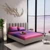 Stoa Paris 300TC UltrSatin Super King Bedsheet Set Satin Super Pink Indigo