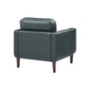 Shlok PU Leather Accent Chair in Grey