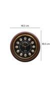 16" Black Dile Victoria Wall Clock