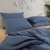 Stoa Paris King Size Printed Comforter with 4 Pillow Covers, Aesthetic Bedding Vogue Blue