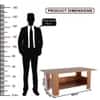 Spydercraft Gabriel Modern Coffee Table in Noce Lyon Finish