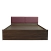 Viveka Engineered Wood Queen  Size Bed With Box Storage (Walnut Finish)