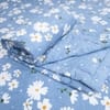 Blue Floral 4 Pcs Comforter Set With Queen Size Bedsheet With 2 Pillow Covers