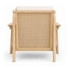 Editor One Seater Sofa Chair in Walnut Finish