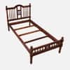Nilaya Sheesham Wood Single Size Non Storage Bed in Honey Oak Finish