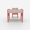 Topolino Toddler Activity Table & Chair in Red