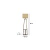 Angular Beige Jute Floor Lamp with Beige Jute Base