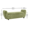 Redol Boucle 2 Seater Ottoman Bench with Storage  in Pista Green Color