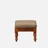 Rangrez Sheesham Wood Nesting Coffee Table in Honey Oak Finish with Cushioned Stools by Mudramark