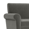 Oxford 2 Seater Fabric Sofa in Ash Grey Velvet Colour