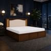 Reva Solid Wood Comfort King Bed Box Storage Provincial Teak Finish Mattress 72 x 78 Inches