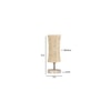 Gunner Damru Bamboo table lamp with White Brushed wood base