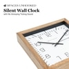 Tan Wooden Wall Clock with Unique Arabic Indices