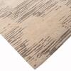 Abstract Beige Ivory Wool Silk Handmade Area Rug for Living Room 5x7
