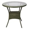 Wagga Wagga Wicker Table And Chair Set In  Dark Dreen Dual Tone Finish