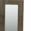 Gover Mango Wood Inlay Brass Tall Wall Mirror