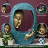 Buddha Face Shower Blue and Gold Fiber Glass Indoor Fountain