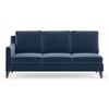 Abbey Sectional Sofa (Colour : Lapis Blue, Cushion : Soft, Seater : Right Aligned 3 Seater + Right Aligned Chaise)