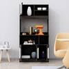 Hexa Red Crockery Unit Multipurpose Wooden Cabinet in Flower Wenge Colour
