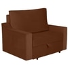 Step  Pull Out Sofa cum Bed  in Brown Colour