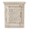 Anokhi Solid Wood Bedside Table In Rustic White Finish