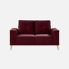 Nency Velvet 2 seater Sofa Maroon