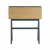 Scandinavian Valen Writing Desk Matte Black Finish