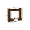 Fenily Engineering Wood TV Entertainment Unit Set Top Box Stand/TV Cabinet with Shelves for Books & Décor Display Unit Bed Living Room Upto 60 Inches (Brown Maple & Beige)