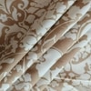 Off White & Light Coffee  Color Floral 400 TC Cotton Flat Super King Bed Size Bedsheet With 2 Pilllow Covers  Threads