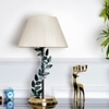 Bellis Metal Table Lamp With Printed Linen Shade