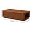 Bromley Sheesham Wood Chevron Coffee Table in Walnut Finish