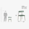Arco Stainless Steel Outdoor Dining Chair in Gold Finish