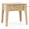 Faye Solid Wood Bedside Table In Natural White Ash Finish