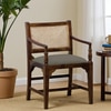 Provincial Solid Wood Accent Chair in Grey Colour