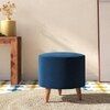 Collie Footstool in blue Colour
