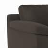 Esquel Premium 1 Seater Fabric Sofa in Stone Grey Velvet Colour