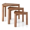 Clapton Nested Table-Set of 3 in Finish Amber Walnut