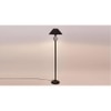 Izzie Black Cotton Shade Floor Lamp