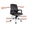 Smart Ergonomic Office Chair In Brown