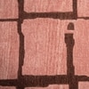 Handmade Wool Area Rug Modern Geometric Pink Brown 3 x 5 Feet Carpet