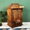 D'Dass Honey Finish Solid Sheesham Wooden Temple For Pooja