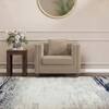 Windsor Premium 1 Seater Fabric Sofa in Biscuit Velvet Colour